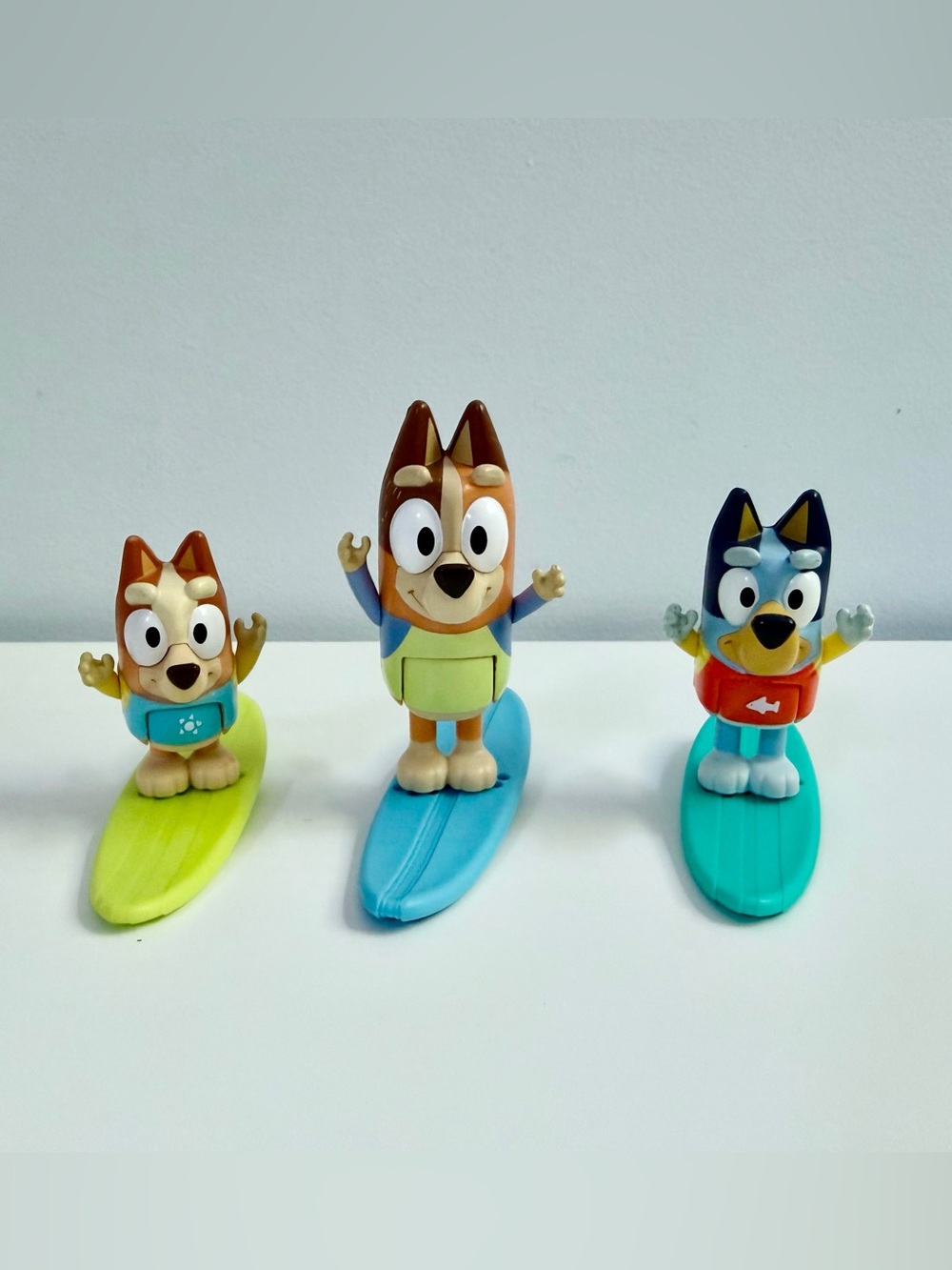 ($8 when you bundle) Bluey, bingo and Chilli with Swim Suits  + Surfboards